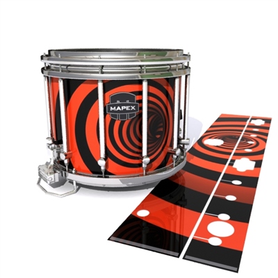 Mapex Quantum Snare Drum Slip - Red Vortex Illusion (Themed)