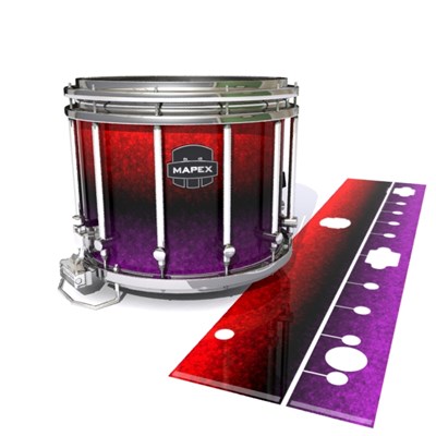 Mapex Quantum Snare Drum Slip - Rosso Galaxy Fade (Red) (Purple)