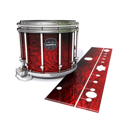 Mapex Quantum Snare Drum Slip - Rosy Red Rosewood (Red)