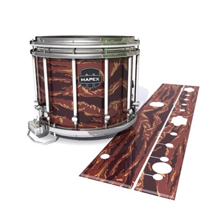 Mapex Quantum Snare Drum Slip - Sabertooth Tiger Camouflage (Red)