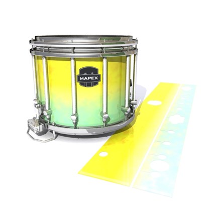 Mapex Quantum Snare Drum Slip - Springtime Fade (Yellow) (Aqua)