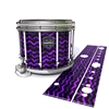 Mapex Quantum Snare Drum Slip - Wave Brush Strokes Purple and Black (Purple)