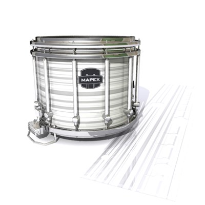 Mapex Quantum Snare Drum Slip - White Horizon Stripes (Neutral)