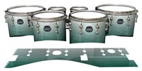 Mapex Quantum Tenor Drum Slips - Alpine Fade (Green)