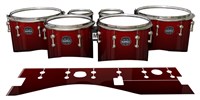 Mapex Quantum Tenor Drum Slips - Apple Maple Fade (Red)