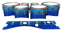 Mapex Quantum Tenor Drum Slips - Aquatic Blue Fade (Blue)