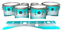 Mapex Quantum Tenor Drum Slips - Aqua Wake (Aqua)