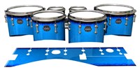 Mapex Quantum Tenor Drum Slips - Bermuda Blue (Blue)