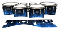 Mapex Quantum Tenor Drum Slips - Blue Flames (Themed)