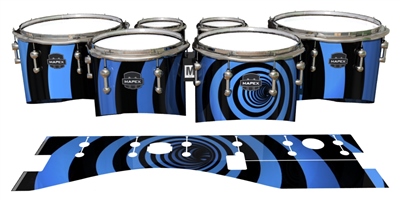 Mapex Quantum Tenor Drum Slips - Blue Vortex Illusion (Themed)