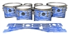 Mapex Quantum Tenor Drum Slips - Chaos Brush Strokes Blue and White (Blue)