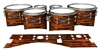 Mapex Quantum Tenor Drum Slips - Chaos Brush Strokes Orange and Black (Orange)