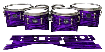 Mapex Quantum Tenor Drum Slips - Chaos Brush Strokes Purple and Black (Purple)