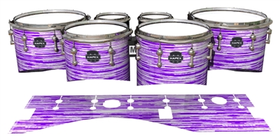 Mapex Quantum Tenor Drum Slips - Chaos Brush Strokes Purple and White (Purple)