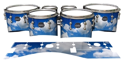 Mapex Quantum Tenor Drum Slips - Cumulus Sky (Themed)