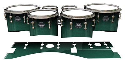 Mapex Quantum Tenor Drum Slips - Deep Viridian Fade (Green)