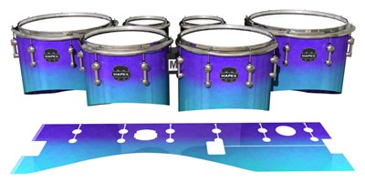 Mapex Quantum Tenor Drum Slips - Dejavu (Blue)