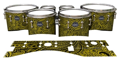 Mapex Quantum Tenor Drum Slips - Gold Paisley (Themed)