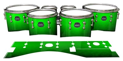 Mapex Quantum Tenor Drum Slips - Green Grain Fade (Green)