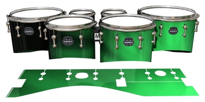 Mapex Quantum Tenor Drum Slips - Green Light Rays (Themed)