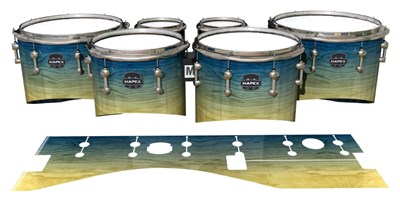 Mapex Quantum Tenor Drum Slips - Guardsmen Beach (Blue)