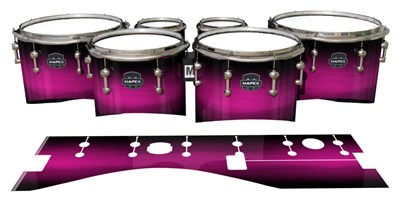 Mapex Quantum Tenor Drum Slips - Hot Pink Stain Fade (Pink)