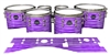 Mapex Quantum Tenor Drum Slips - Lateral Brush Strokes Purple and White (Purple)