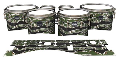 Mapex Quantum Tenor Drum Slips - Liberator Tiger Camouflage (Green)