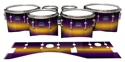 Mapex Quantum Tenor Drum Slips - Light Barrier Fade (Purple) (Yellow)