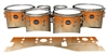 Mapex Quantum Tenor Drum Slips - Maple Woodgrain Orange Fade (Orange)