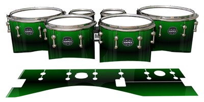 Mapex Quantum Tenor Drum Slips - Molecular Green Fade (Green)