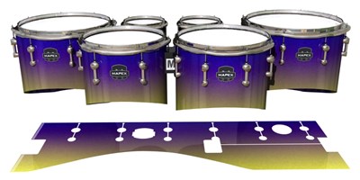 Mapex Quantum Tenor Drum Slips - Mystic Horizon (Purple) (Yellow)