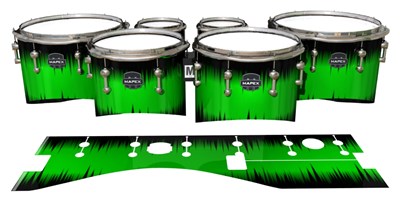 Mapex Quantum Tenor Drum Slips - Nightbreak (Green)