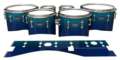 Mapex Quantum Tenor Drum Slips - Pacific Fade (Blue) (Aqua)