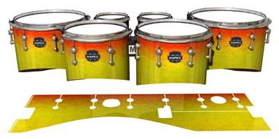 Mapex Quantum Tenor Drum Slips - Phoenix Fire (Yellow) (Orange)