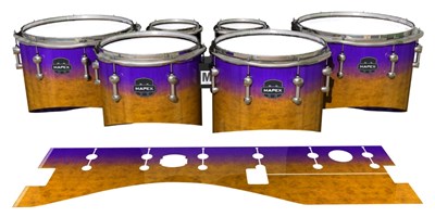 Mapex Quantum Tenor Drum Slips - Purple Canyon Rain (Orange) (Purple)