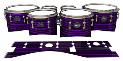 Mapex Quantum Tenor Drum Slips - Purple Horizon Stripes (Purple)