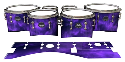 Mapex Quantum Tenor Drum Slips - Purple Smokey Clouds (Themed)