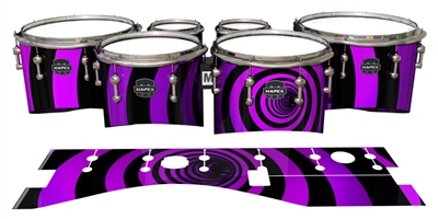 Mapex Quantum Tenor Drum Slips - Purple Vortex Illusion (Themed)