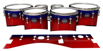 Mapex Quantum Tenor Drum Slips - Red Arrow (Red) (Blue)