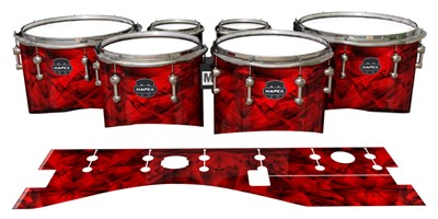 Mapex Quantum Tenor Drum Slips - Red Cosmic Glass (Red)