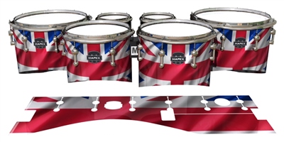 Mapex Quantum Tenor Drum Slips - Union Jack (Themed)