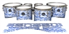 Mapex Quantum Tenor Drum Slips - Wave Brush Strokes Blue and White (Blue)