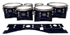 Mapex Quantum Tenor Drum Slips - Wave Brush Strokes Navy Blue and Black (Blue)