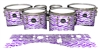 Mapex Quantum Tenor Drum Slips - Wave Brush Strokes Purple and White (Purple)