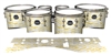 Mapex Quantum Tenor Drum Slips - Wave Brush Strokes Yellow and White (Yellow)