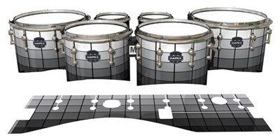 Mapex Quantum Tenor Drum Slips - White Digitial Gradient (Neutral)