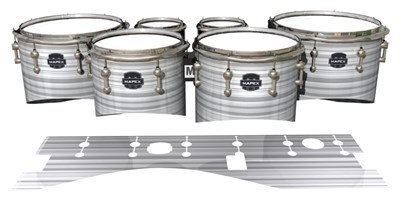 Mapex Quantum Tenor Drum Slips - White Horizon Stripes (Neutral)