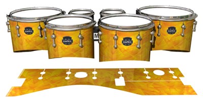 Mapex Quantum Tenor Drum Slips - Yellow Cosmic Glass (Yellow) (Orange)