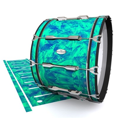 Pearl Championship Maple Bass Drum Slip - Aqua Cosmic Glass (Aqua)